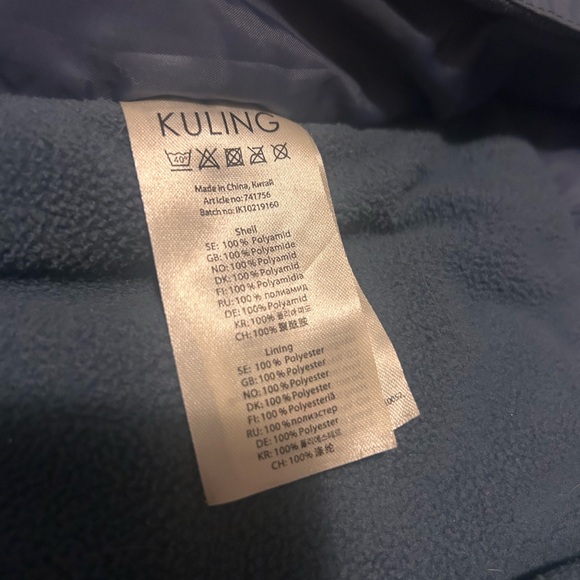 KULING SNOWSUIT size 104, blue, faux fur - Picture 5 of 10